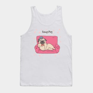 Relax pug Tank Top